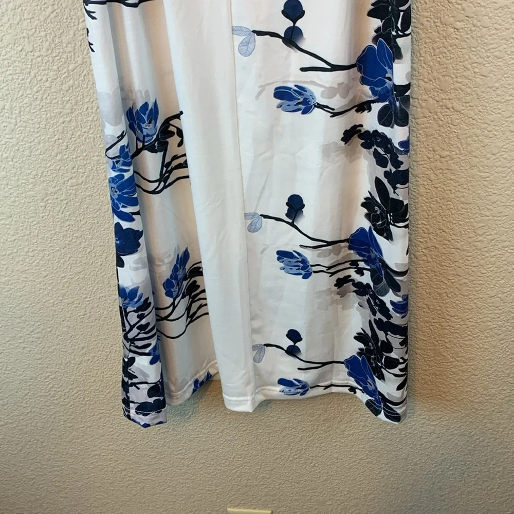 Floral dress sz XL casual vacation flowers boho resort mini dress beach coverup